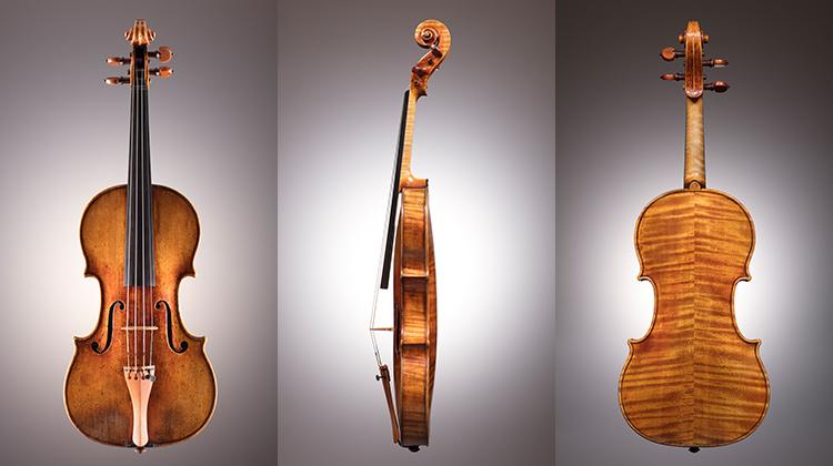 Front of the Antonio Stradivari Camposelice violin, 1710