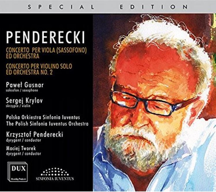 Penderecki concertos, DUX Special Edition album cover